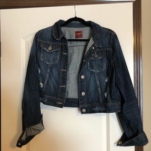Cropped jean jacket